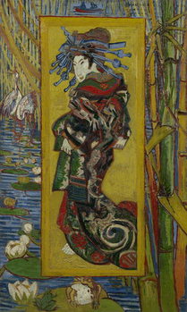 Reprodução do quadro Japonaiserie: Courtesan or Oiran (after Kesai Eisen), Paris, 1887
