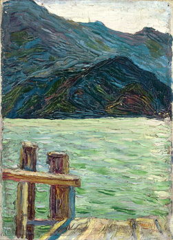 Reprodução do quadro Kochelsee over the bay, 1902