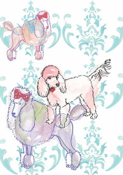 Reprodução do quadro Poodles, 2013