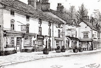 Reprodução do quadro Post office Prestbury, 2009,