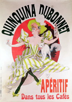 Reprodução do quadro Poster advertising 'Quinquina Dubonnet' aperitif, 1895