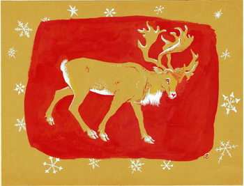 Reprodução do quadro Reindeer, 1960s
