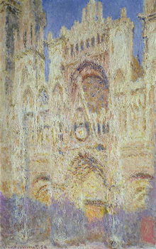 Reprodução do quadro Rouen Cathedral at Sunset, 1894