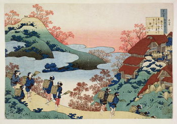 Reprodução do quadro Saramaru Dayu, from the series '100 Poems by 100 Poets Explained by a Nurse', c.1835