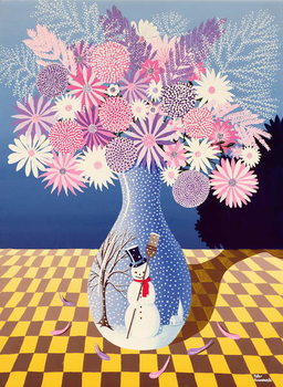 Reprodução do quadro Snowman Vase