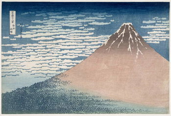 Reprodução do quadro South Wind, Clear Dawn, from the series '36 Views of Mount Fuji', c.1830-1831