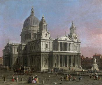 Reprodução do quadro St. Paul's Cathedral, 1754