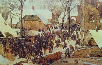 Reprodução do quadro The Adoration of the Magi in the Snow, 1567