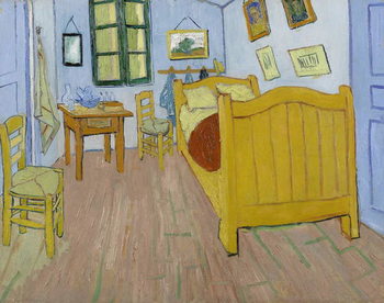 Reprodução do quadro The Bedroom, 1888