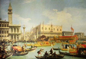 Reprodução do quadro The Betrothal of the Venetian Doge to the Adriatic Sea, c.1739-30