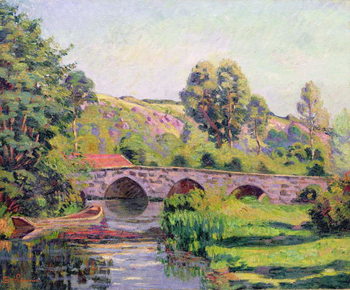 Reprodução do quadro The Bridge at Boigneville, c.1894