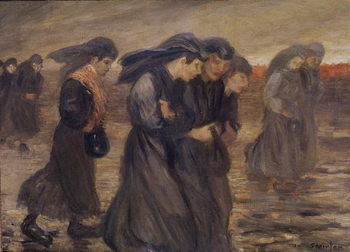 Reprodução do quadro The Coal Graders, 1905