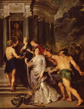 Reprodução do quadro The Conclusion of Peace, 10th August 1620, 1621-25