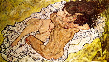 Reprodução do quadro The Embrace, 1917