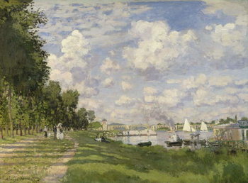 Reprodução do quadro The Marina at Argenteuil, 1872