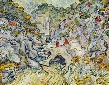 Reprodução do quadro The ravine of the Peyroulets, 1889