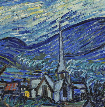 Reprodução do quadro The Starry Night, June 1889 (oil on canvas)