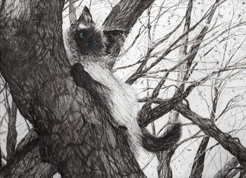 Reprodução do quadro Up the apple tree, 2006,