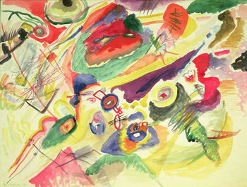 Reprodução do quadro Watercolour with a Red Stain, 1911
