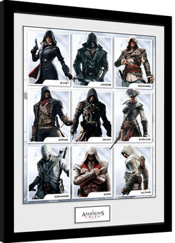 Poster emoldurado Assassins Creed - Compilation Characters