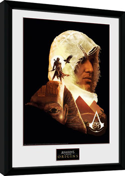 Framed poster Assassins Creed Origins - Face