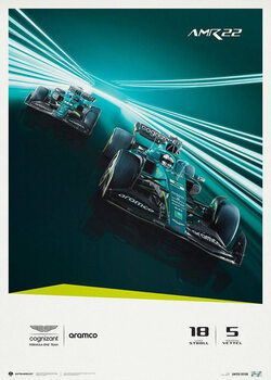 Художествен печат Aston Martin Aramco Cognizant Formula 1 Team - Season - 2022 - Limited Edition