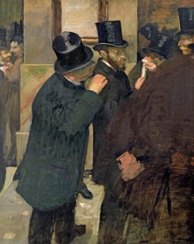 Canvas Print At the Stock Exchange, c.1878-79