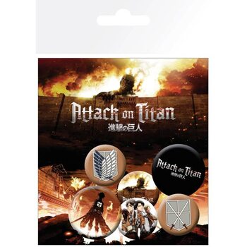 Σετ κονκάρδες Attack on Titan - Characters