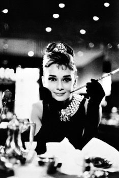 Uokvirjen plakat Audrey Hepburn - breakfast
