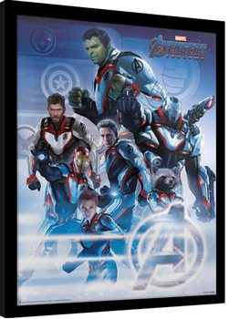 Framed poster Avengers: Endgame - Quantum Realm Suits