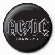 Badge AC/DC - BACK IN BLACK