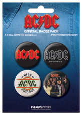 Badge set AC/DC