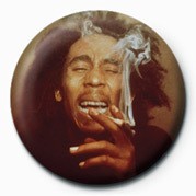 Badge BOB MARLEY - laugh