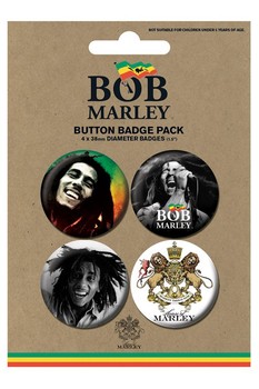 Badge set BOB MARLEY - photos