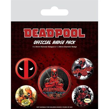 Badge set Deadpool - Outta the Way