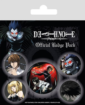 Badge set Death Note - Characters