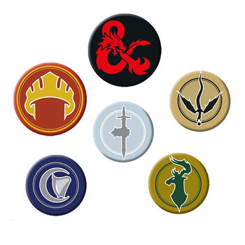 Badge set Dungeons and Dragons - Factions