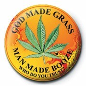 Badge GOD MADE GRASS