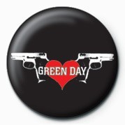 Badge GREEN DAY - GUNS & HEART