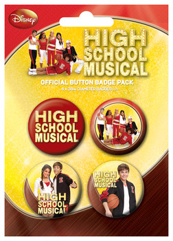 Badge set HIGH SCHOOL MUSICAL - gym