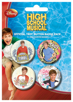 Badge set HIGH SCHOOL MUSICAL - Troy