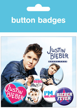 Badge set JUSTIN BIEBER