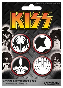 Badge set KISS