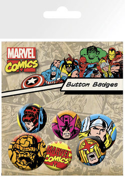Badge set MARVEL - superheroes