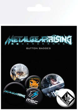 Badge set METAL GEAR RISING