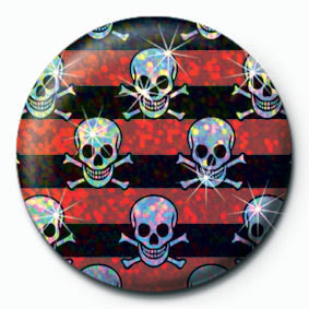 Badge MULTI SKULL - Red