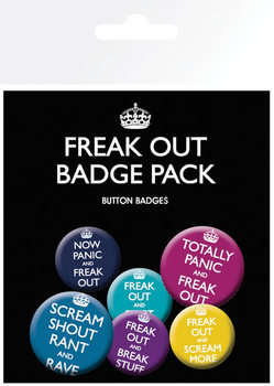 Badge set NOW PANIC