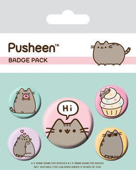 Badge set Pusheen - Pusheen Says Hi
