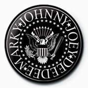 Badge Ramones (B&W Logo)