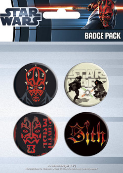 Badge set STAR WARS - darth maul